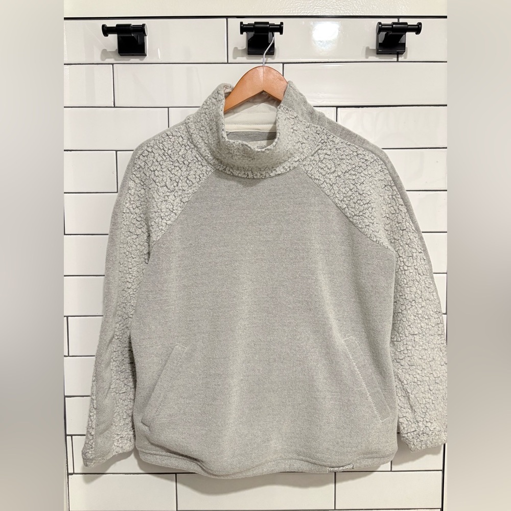 prAna Lockwood fleece Sweater Bone Heather M - Picture 5 of 8